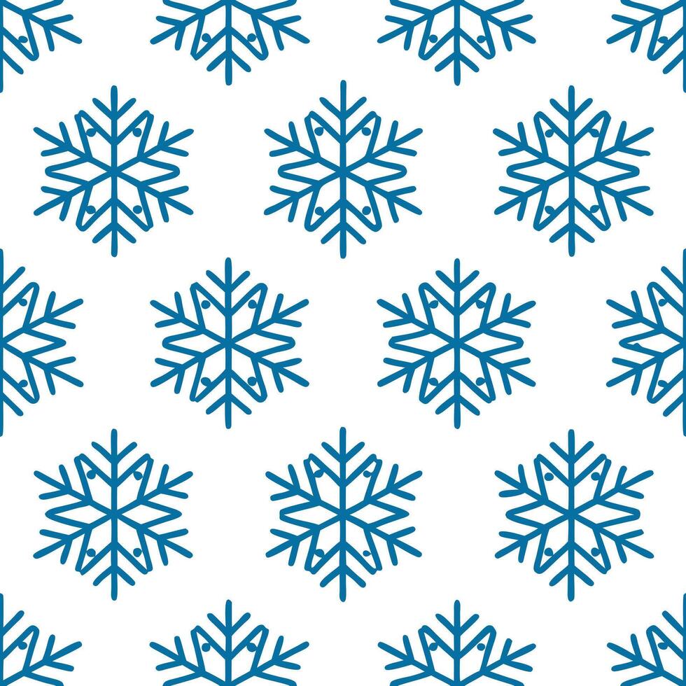 Snowflake and pinecone seamless tile pattern with frosty details and evergreen accents concept as Frosty details on snowflakes and evergreen pinecones create a seamless tile patter Seamless Set vector