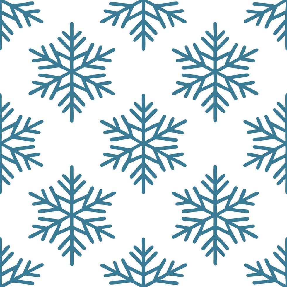 Frosty geometric snowflakes seamless tile pattern with modern winter aesthetics and cool tones concept as Geometric snowflakes with frosty details create a modern seamless tile pat Seamless Set vector
