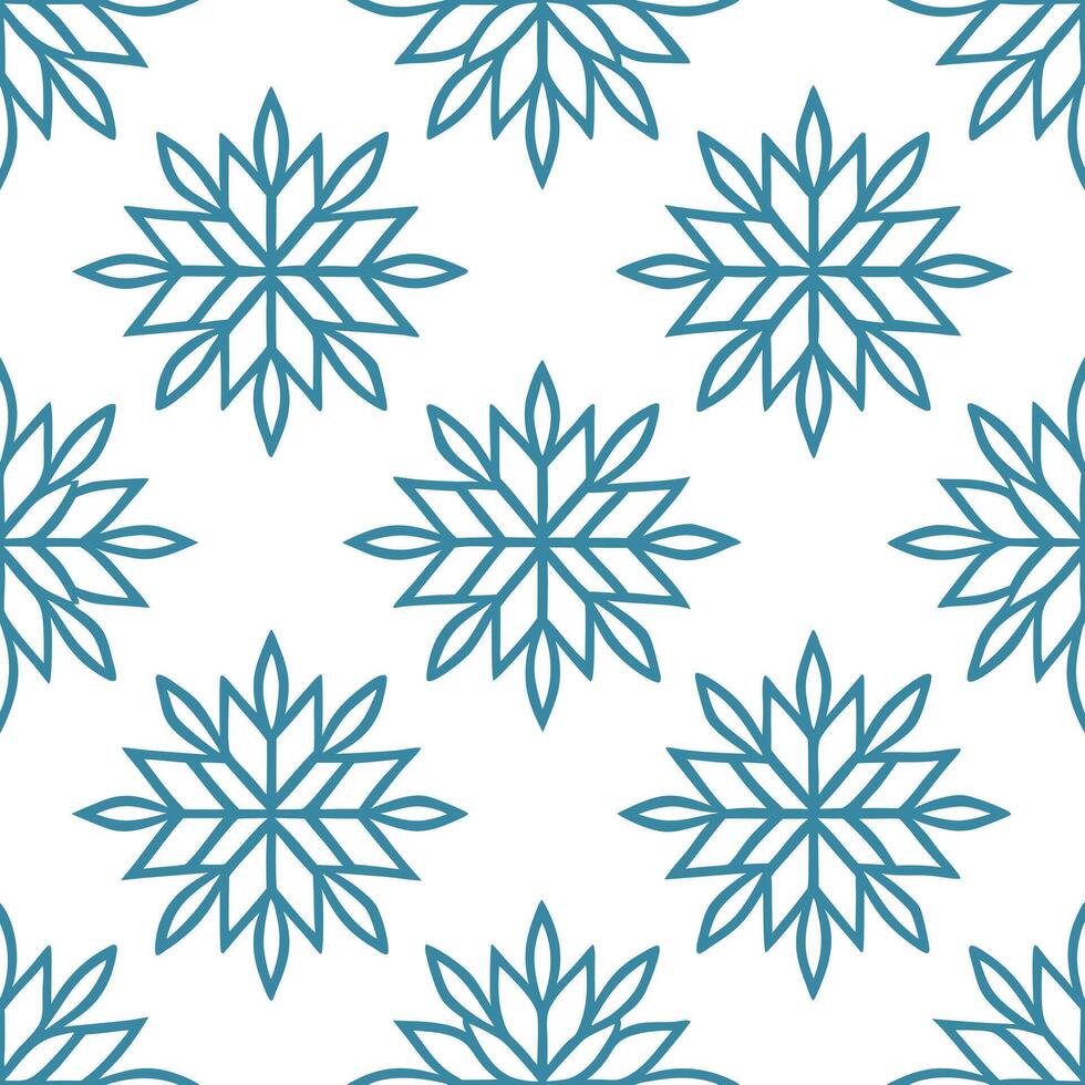 Frosty geometric ice crystal seamless tile pattern with modern winter aesthetics concept as Modern winter aesthetics feature geometric ice crystals and frosty patterns in a seamles Seamless Set vector