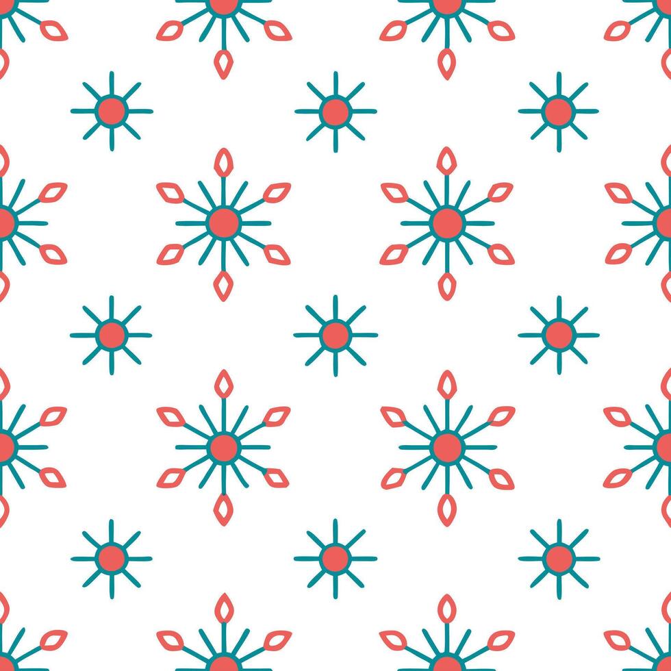 Sparkling Christmas lights and snowflakes seamless tile pattern with radiant holiday glow concept as Radiant holiday glow with sparkling Christmas lights and snowflakes create seam Seamless Set vector