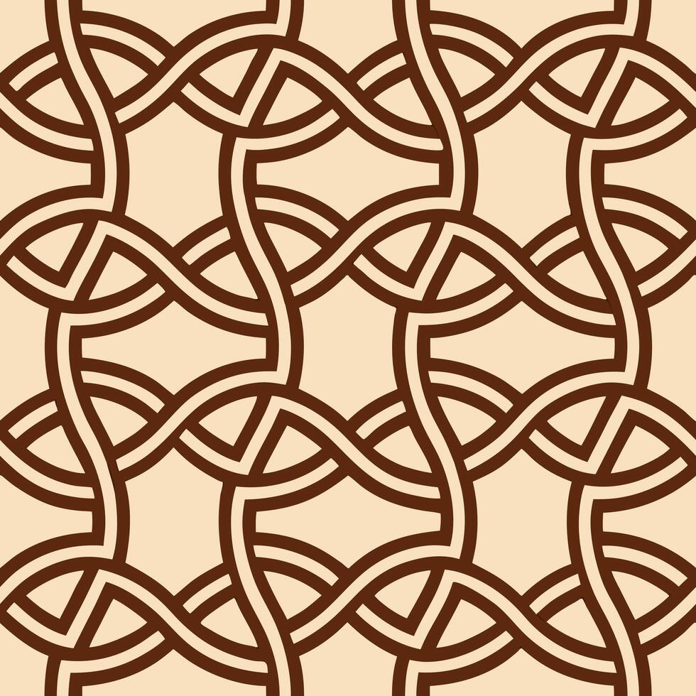 Celtic knots and spirals seamless tile pattern with rich earthy tones and intricate designs concept as Rich earthy tones highlight Celtic knots intertwined with spirals in seamless Seamless Set vector
