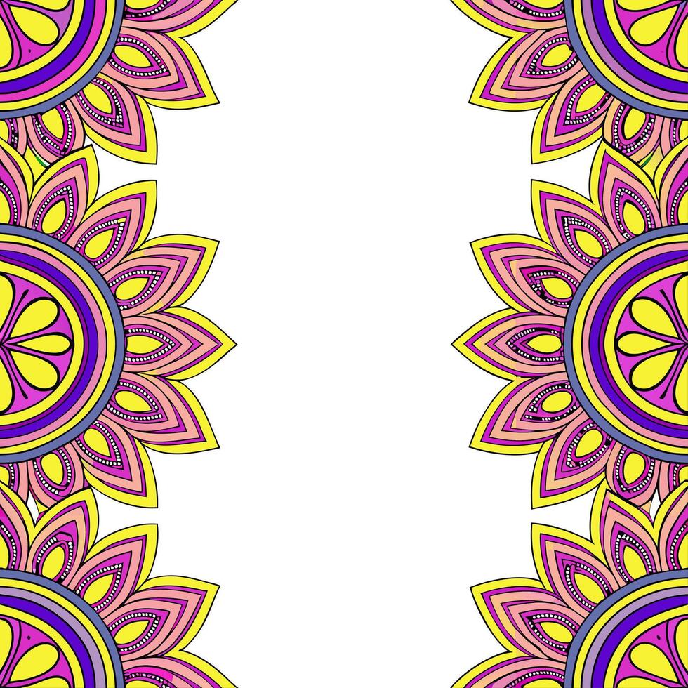Persian floral patterns and paisleys seamless tile design with rich colors concept as Rich colors highlight Persian floral patterns intertwined with paisleys in seamless tile desig Seamless Set vector