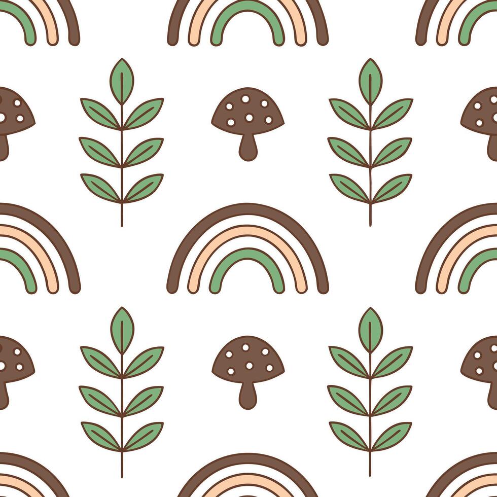 Local folklore scenes and mythical creatures seamless tile pattern with vibrant and earthy tones concept as Vibrant and earthy tones highlight local folklore scenes and mythical cr Seamless Set 2 vector
