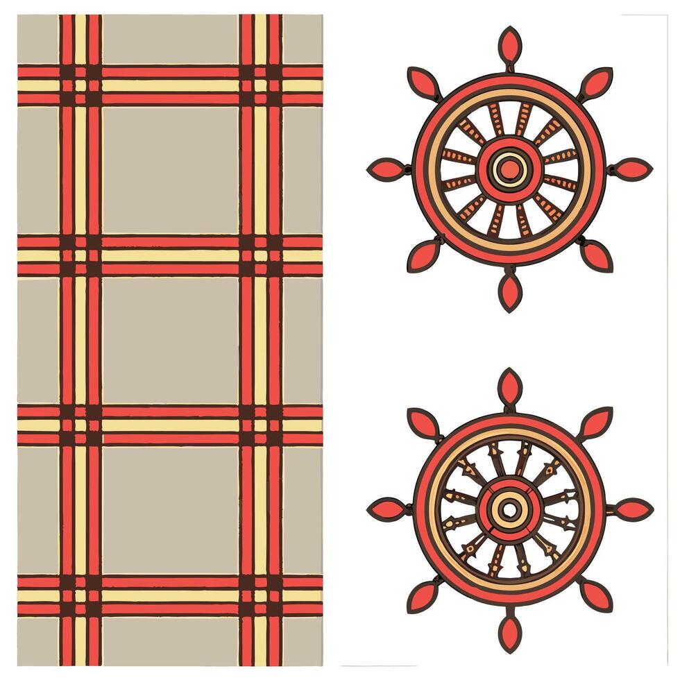 Traditional textiles and weaving patterns seamless tile pattern with rich textures and vibrant colors concept as Rich textures and vibrant colors highlight traditional textiles and Seamless Set 3 vector