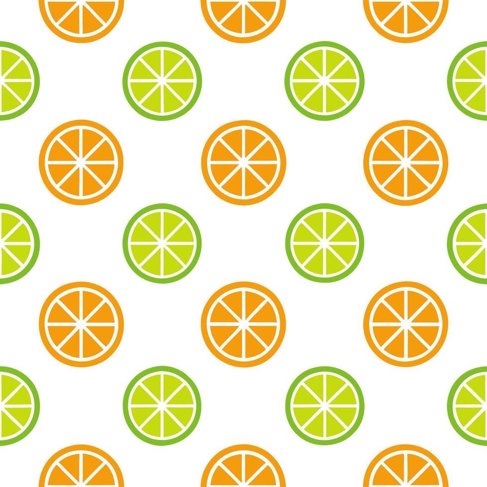 Fun summer seamless tile pattern with citrus fruits and refreshing drinks for a lively outdoor party concept as Bright citrus fruits and refreshing drinks in a seamless tile patter Seamless Set vector