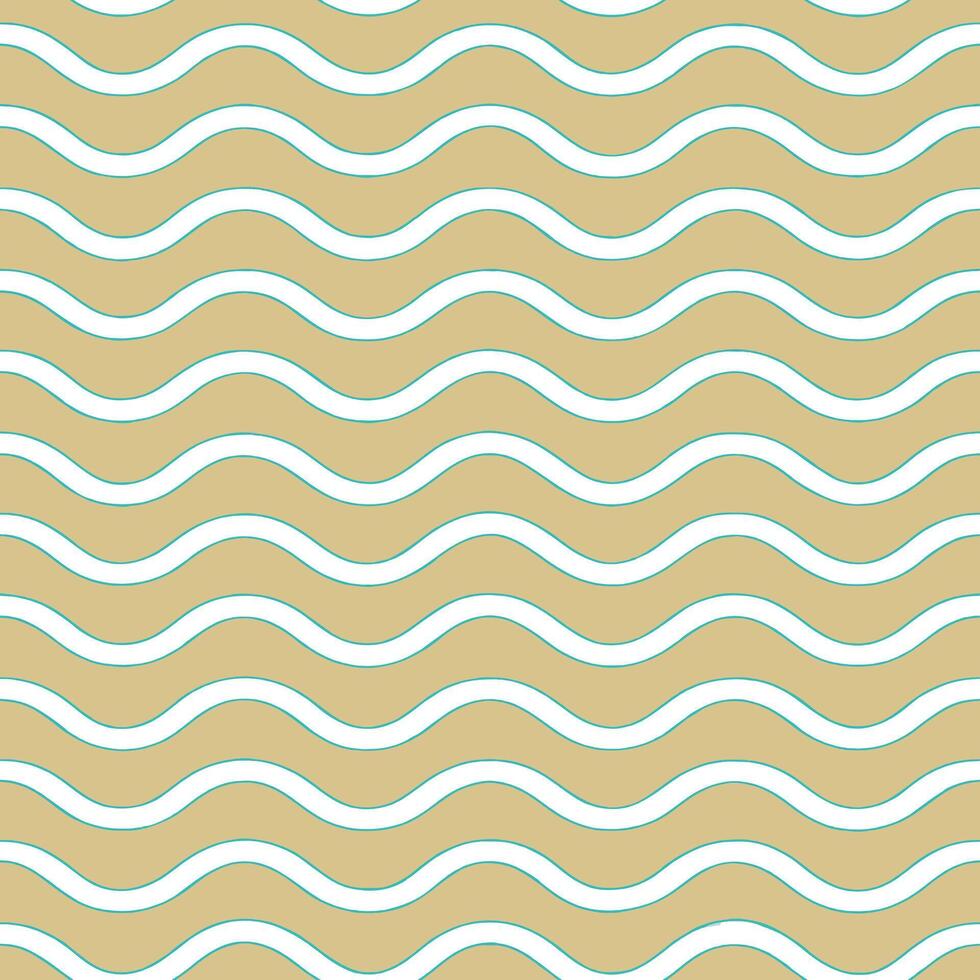 Relaxing summer seamless pattern with soft waves and sandy beaches for tranquil coastal spaces concept as Soft waves and sandy beaches arranged in a seamless pattern for creating a Seamless Set vector