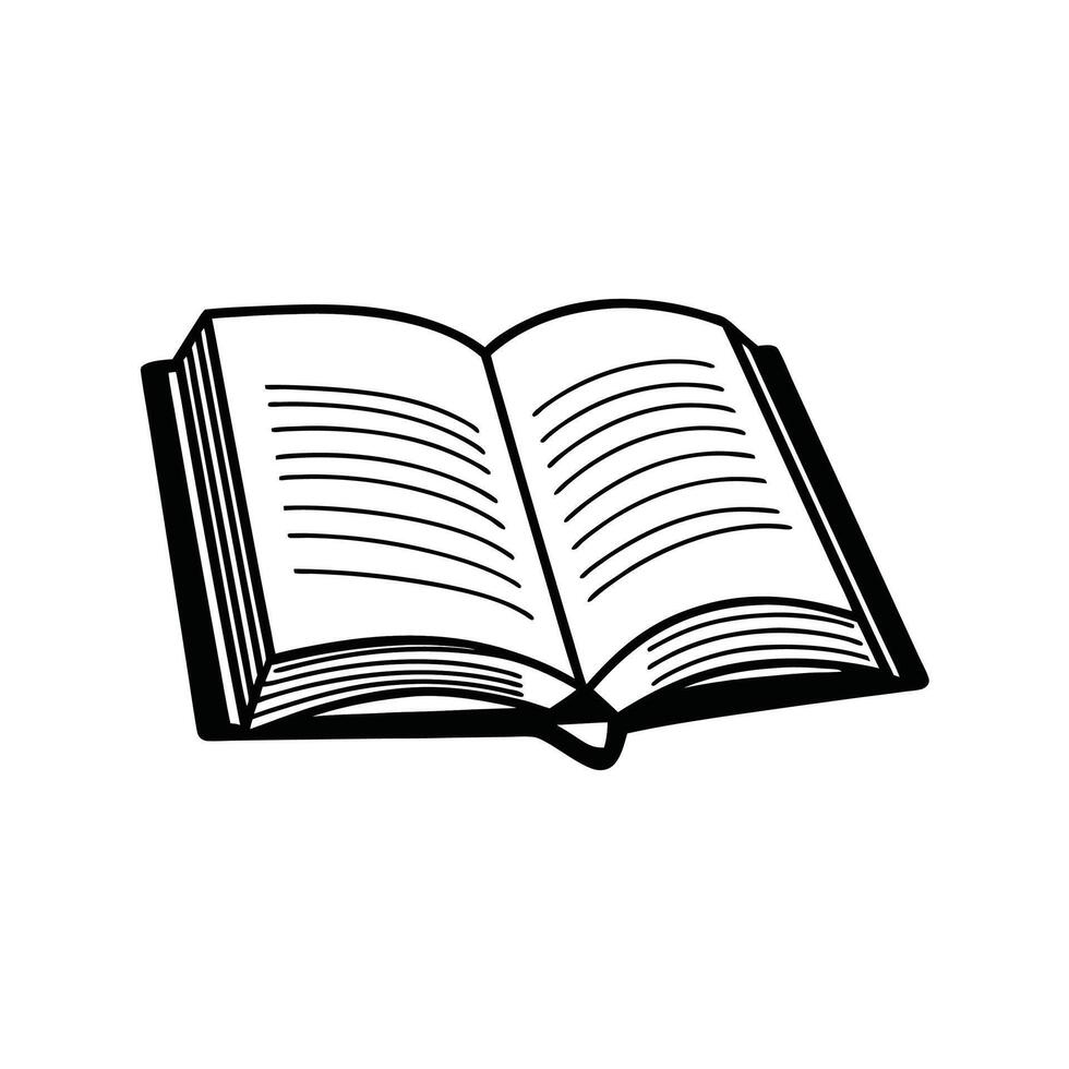 book icon logo illustration. book symbol template for graphic vector