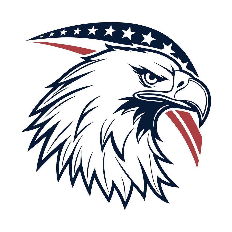 Eagle Monochrome Illustrations vector