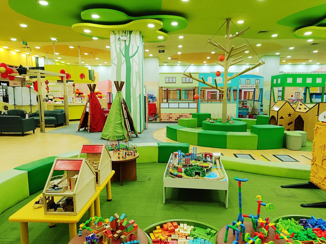Jogja City Malls, Indonesia, 02 March 2024, A place to play with children that presents the concept of playing while learning for children in the mall area photo