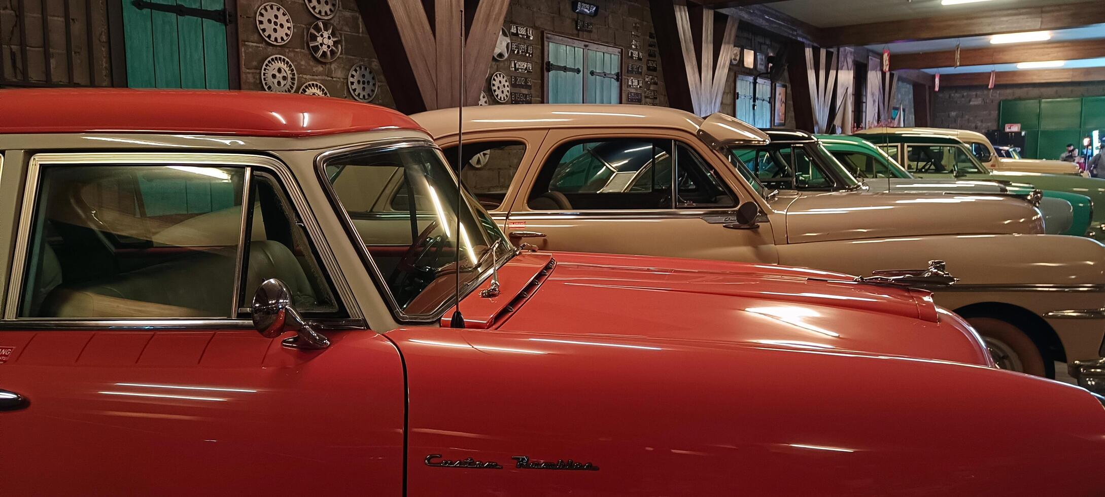 9. 21 December 2024, Classic cars at the Indonesian transport museum photo