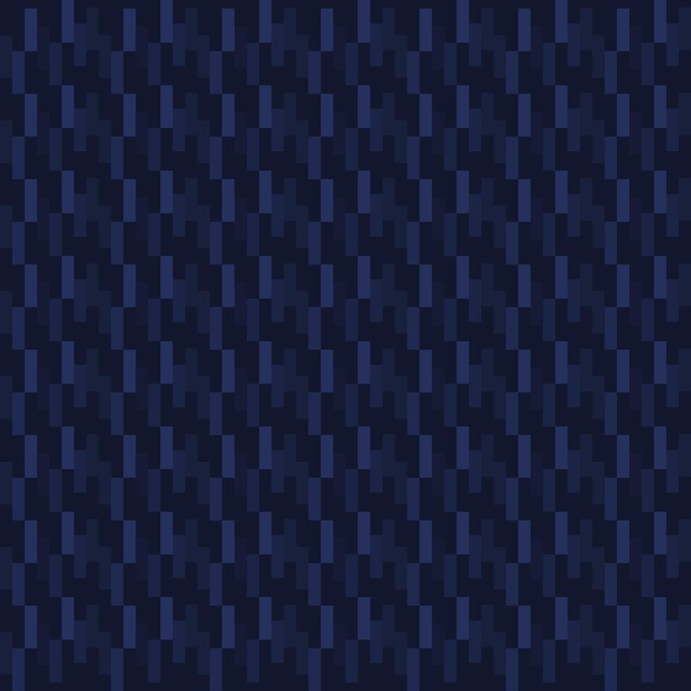 Abstract pattern with dark blue and navy geometric pixel motifs. This seamless design creates a modern and futuristic visual effect, perfect for use as a technology background vector