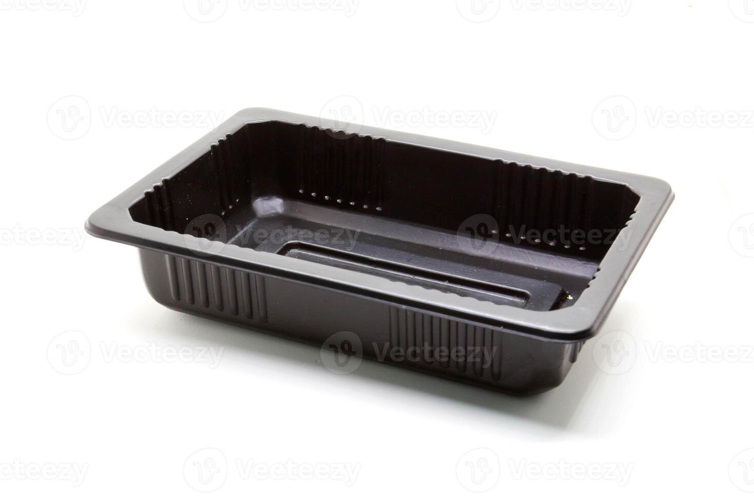 Plastic food container on the background photo