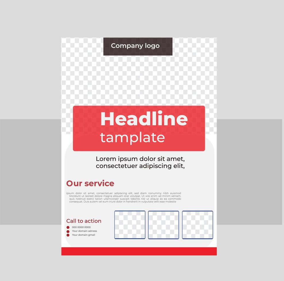 Corporate business flyer design vector