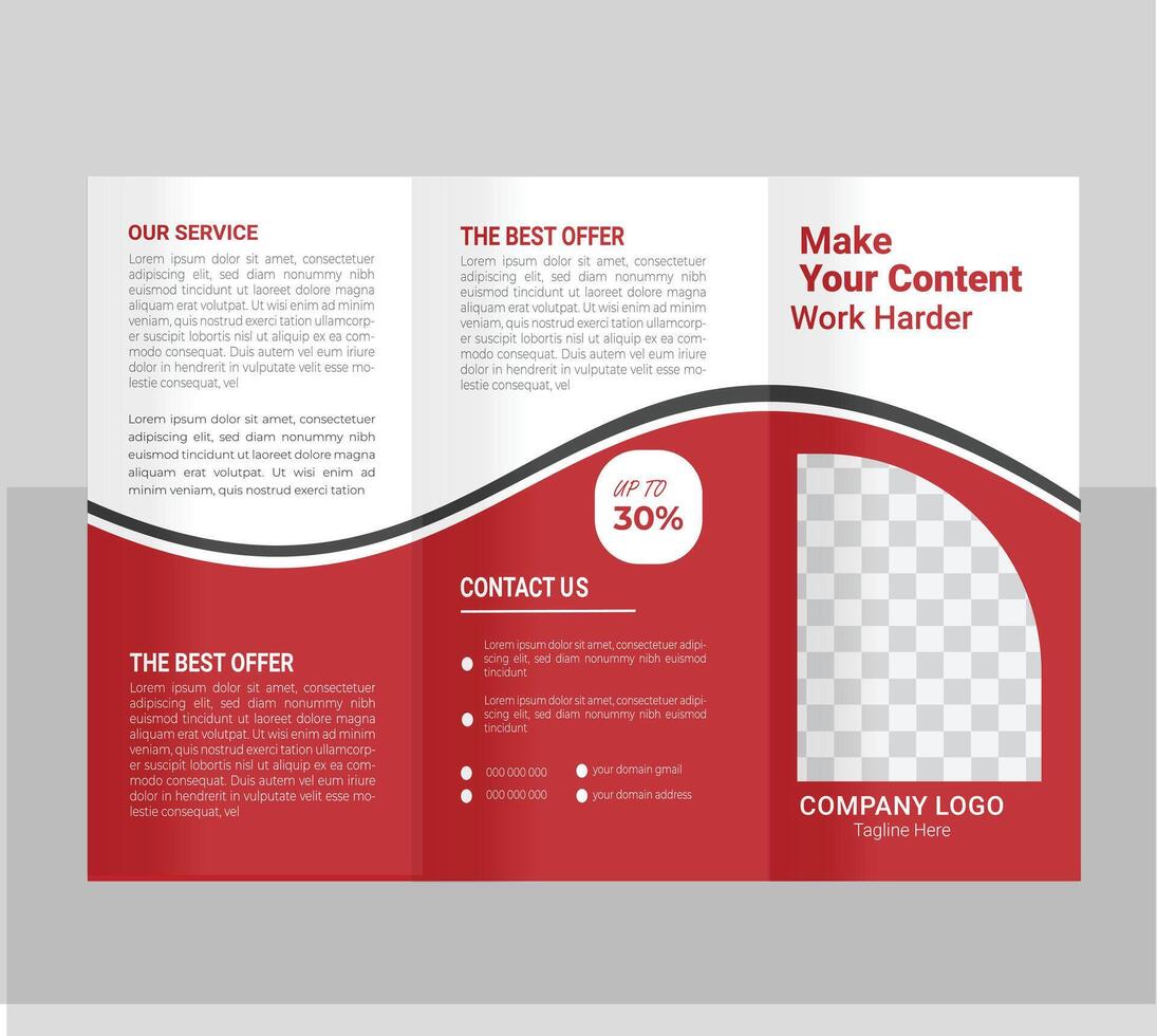 Trifold Brochure design image vector