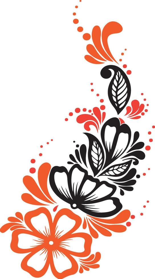 A Rose silhouette art illustration isolated on white background. vector
