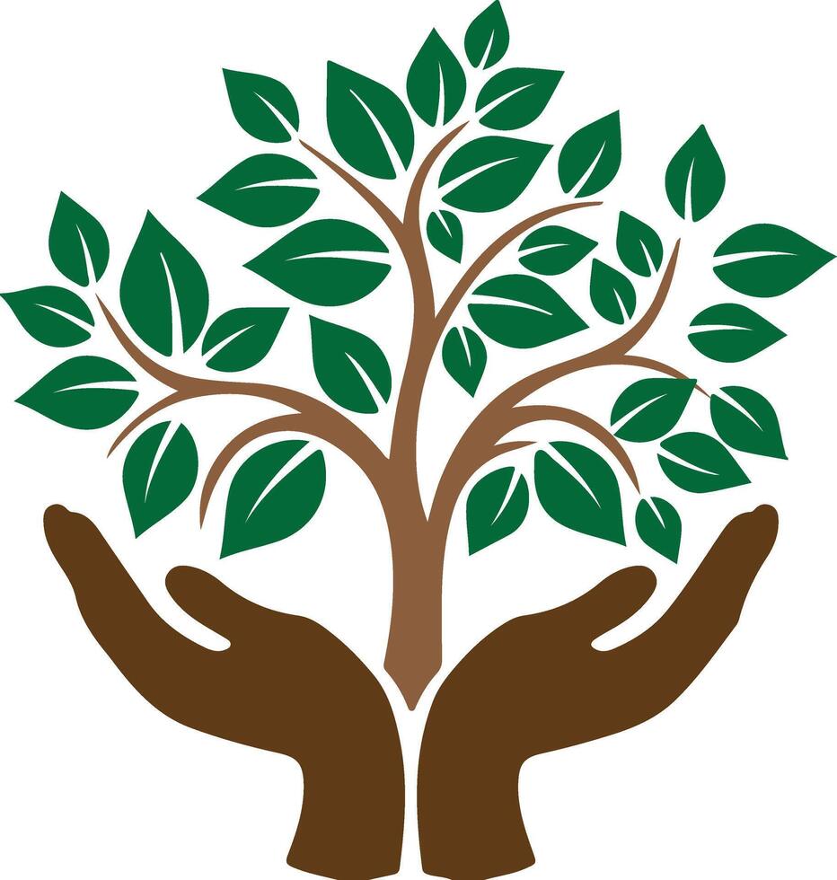 Green Spring Tree. Illustration. vector