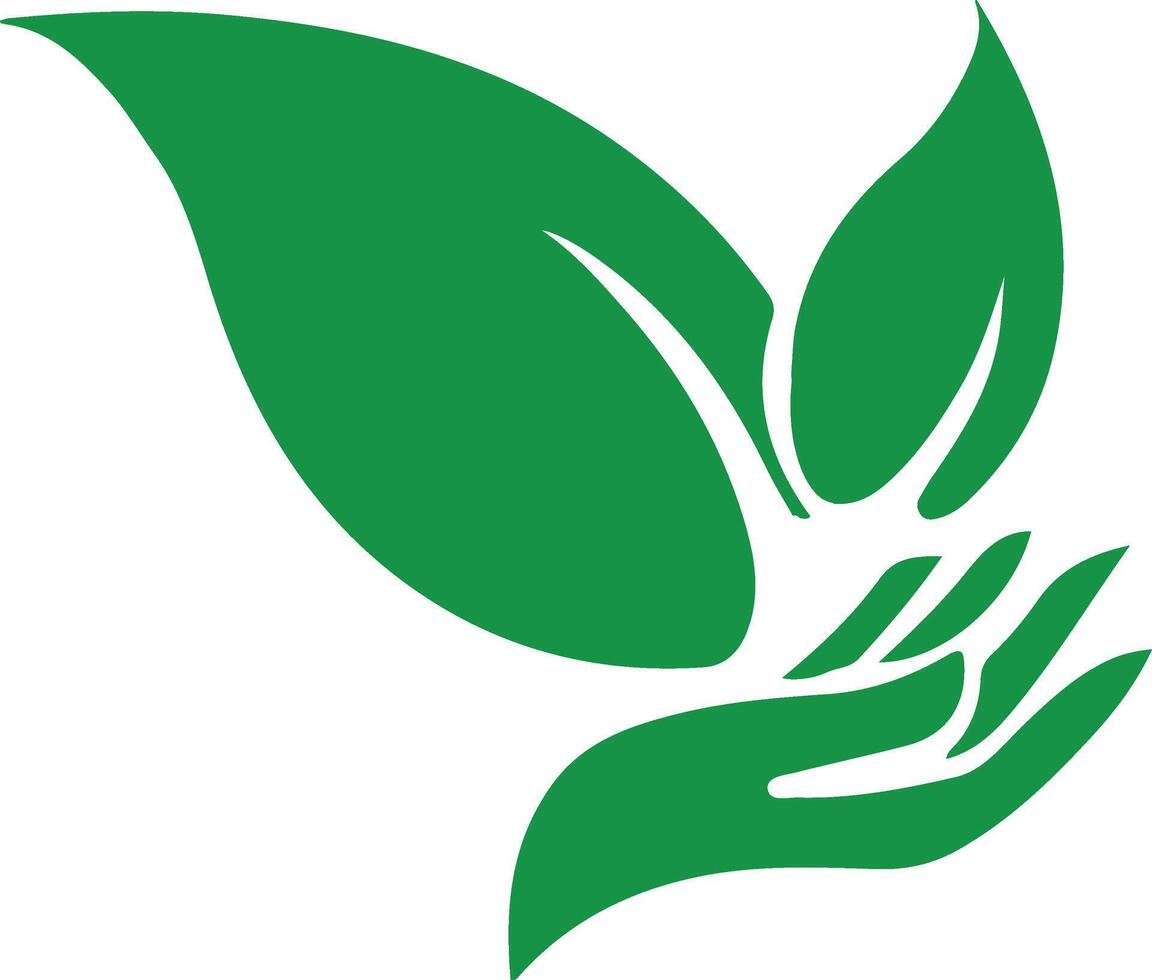 Bright green of a plant with multiple leaves vector