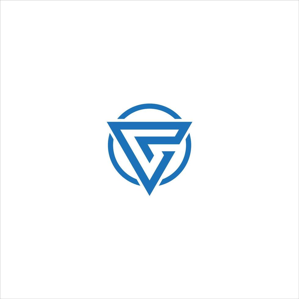 VP PV Letter monogram Initial Logo Design Template Illustration. VP PV elegant and Professional icon design vector