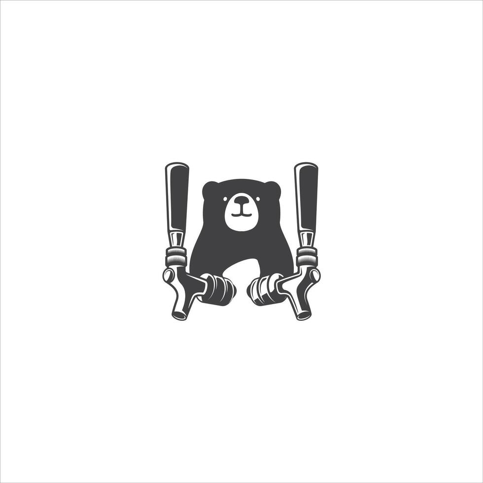 BEAR Letter monogram Initial Logo Design Template Illustration. BEAR elegant and Professional icon design vector