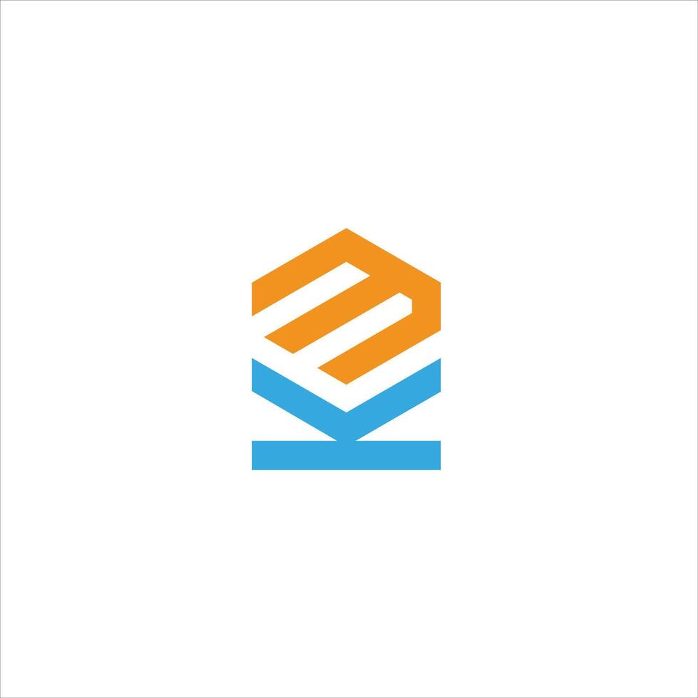 MK KM Letter monogram Initial Logo Design Template Illustration. MK KM elegant and Professional icon design vector