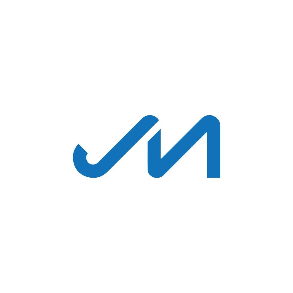JM MJ Letter monogram Logo Template Illustration. JM MJ elegant and Professional icon design vector