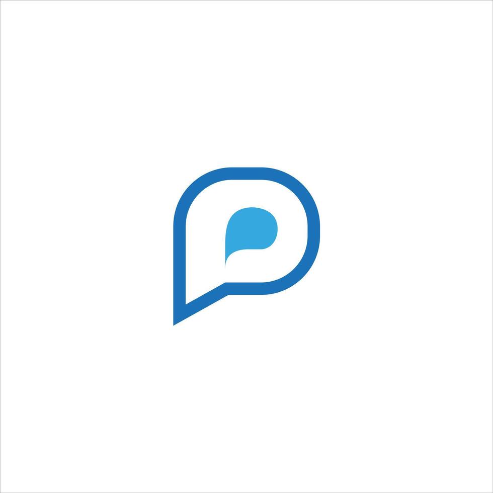 P Letter monogram Initial Logo Design Template Illustration. P elegant and Professional icon design vector