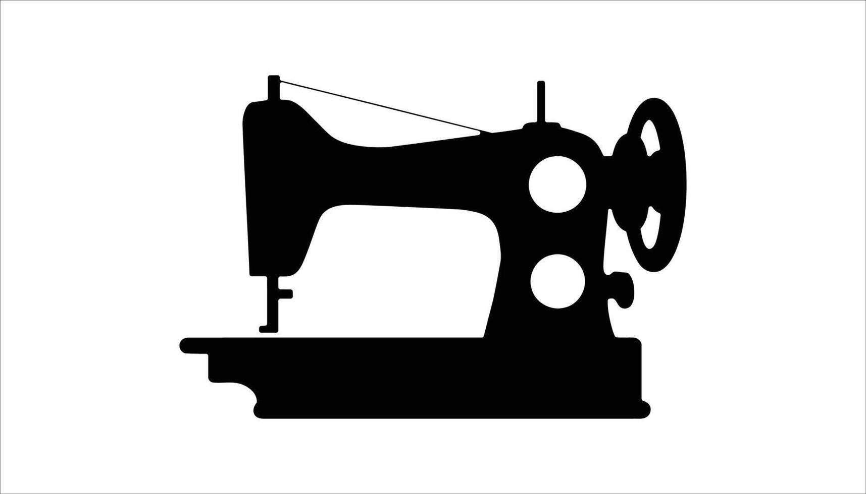 Vintage Sewing Machine Icon vector