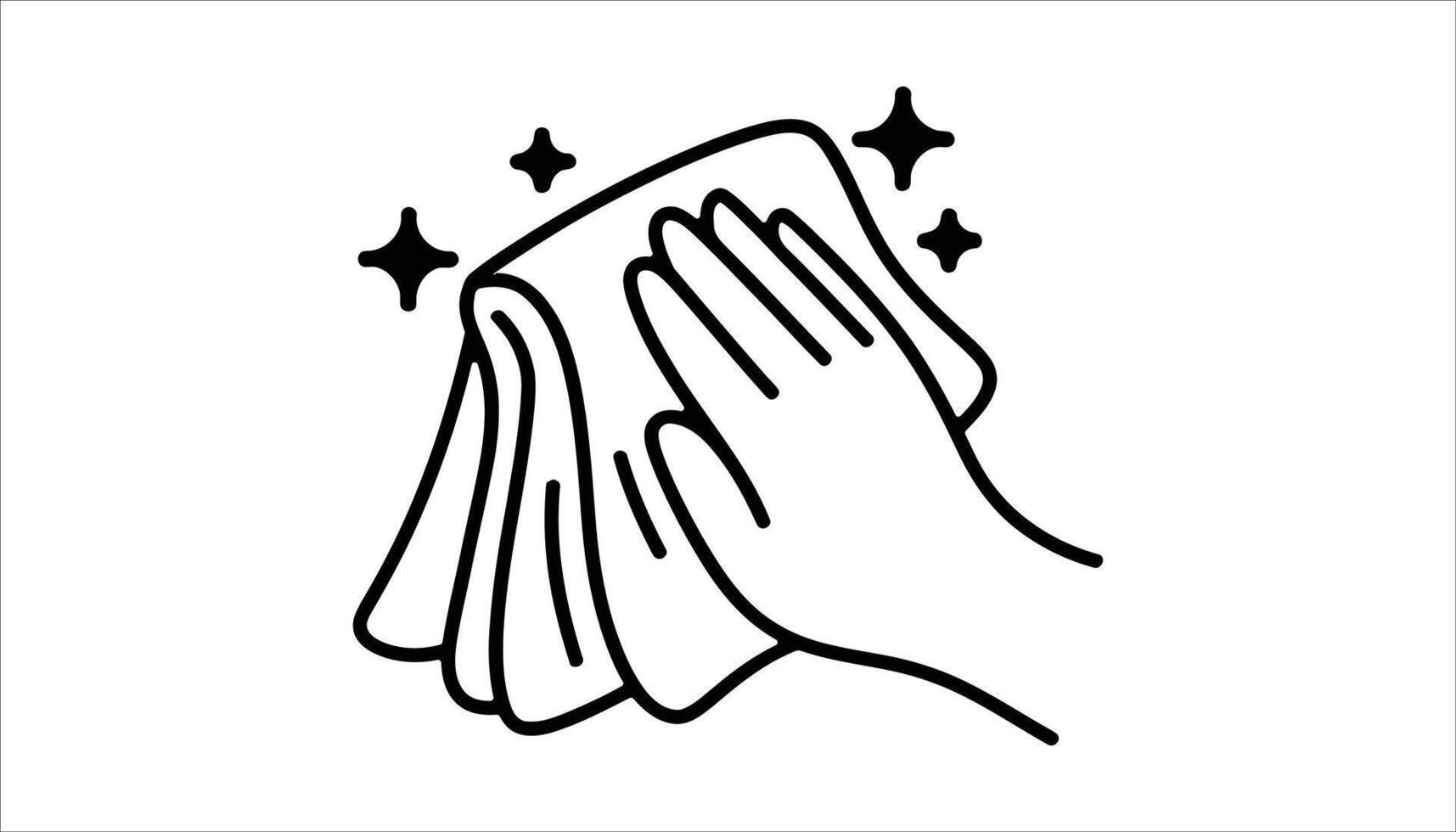 wipe cloth illustration vector