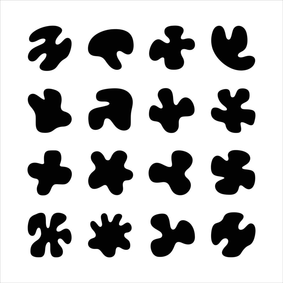 blob elements design vector