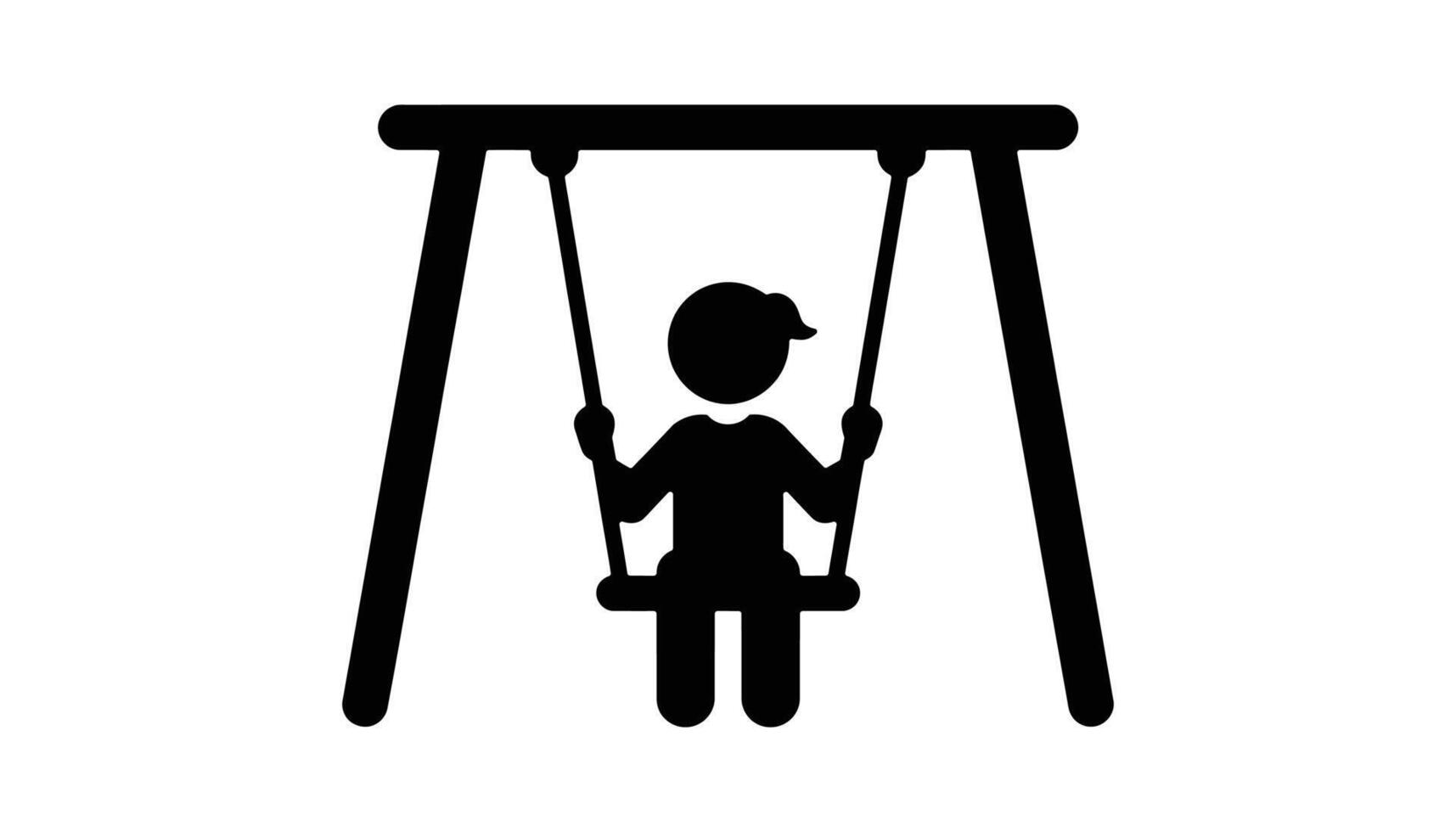 playground silhouette icon vector