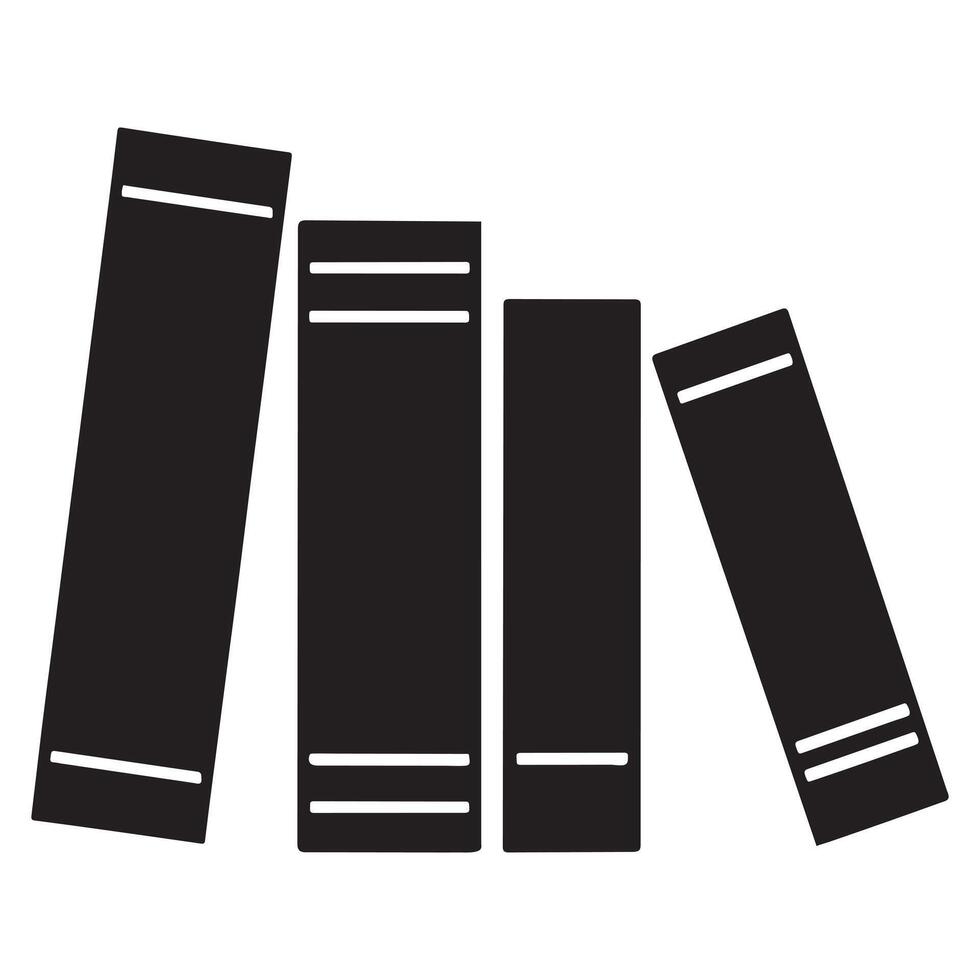 Opened Book With Clipart Silhouette And Beautiful Open Logo Style Object For Education or literatures is Shown isolated vector