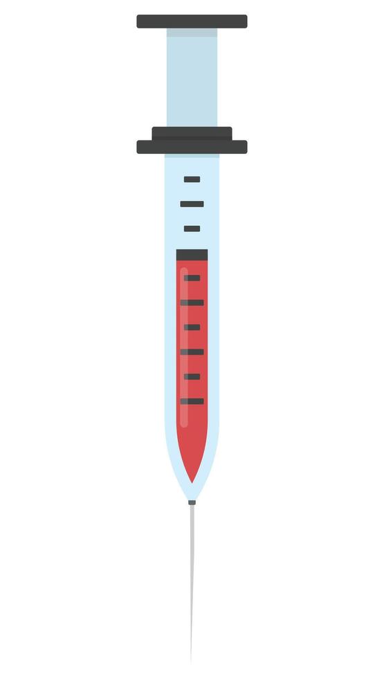 Syringe icon illustration isolated on white background. vector