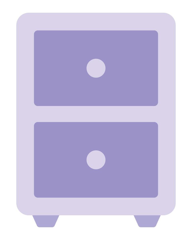 Home drawer flat icon isolated on white background. vector