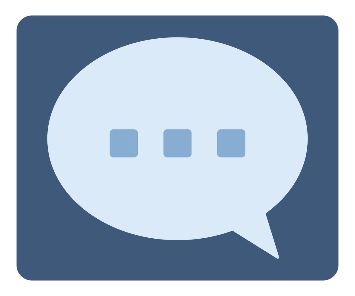 Chat icon in trendy flat design isolated on white background. vector