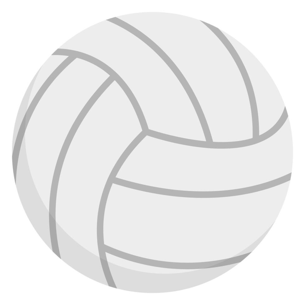 Volleyball ball flat icon isolated on white background. vector