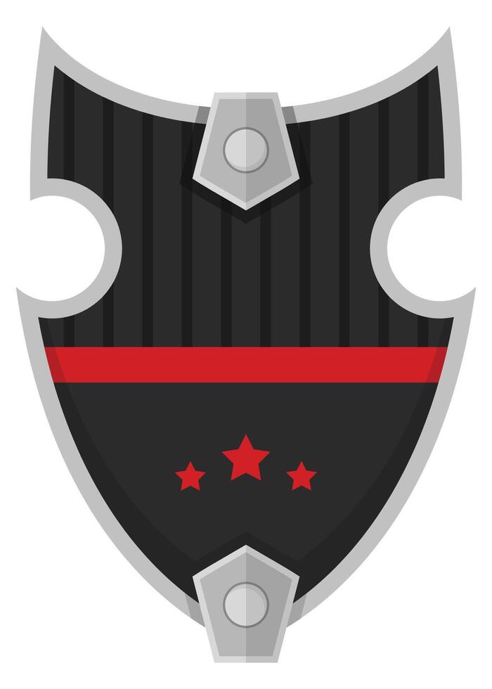 Warrior shield icon isolated on white background. vector