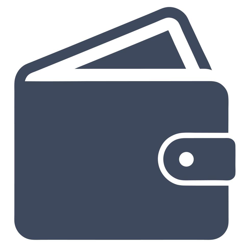 Blue Wallet Icon Illustration vector