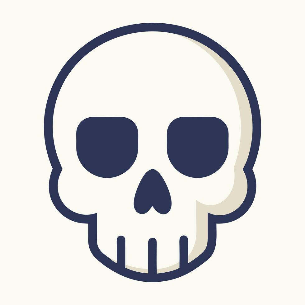 Skull Simple Icon Illustration vector