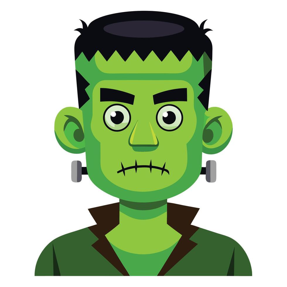 Cartoon Illustration Of Frankenstein For Halloween vector