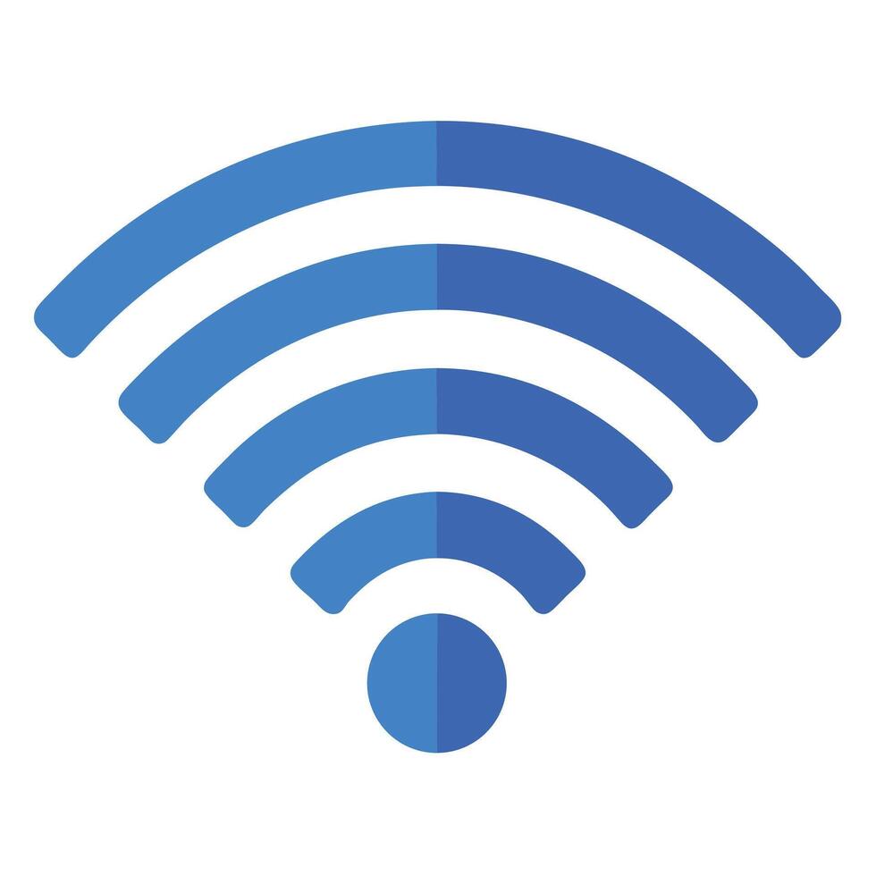 Blue Wireless Internet Wifi Signal Illustration vector