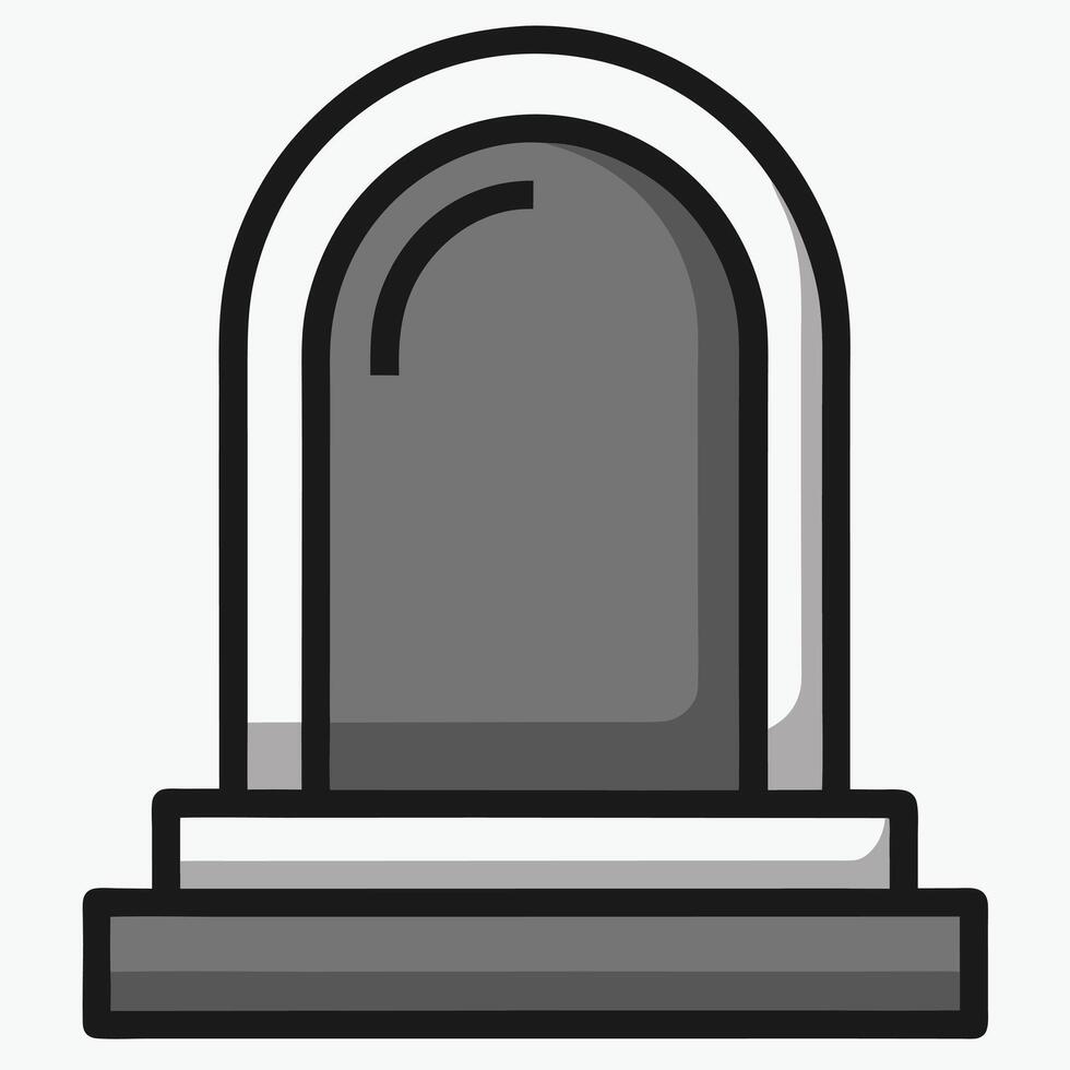 Tombstone Icon Illustration Isolated Design vector