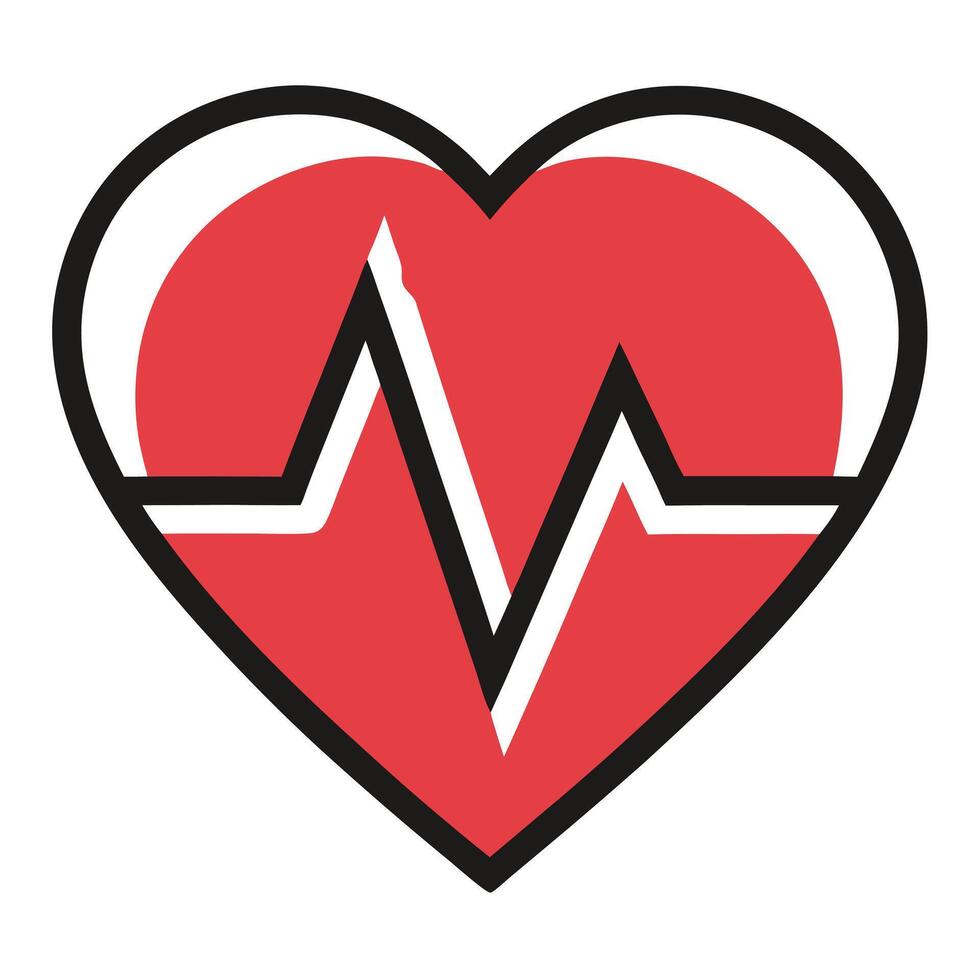 Heartbeat Medical Icon Healthcare Symbol vector