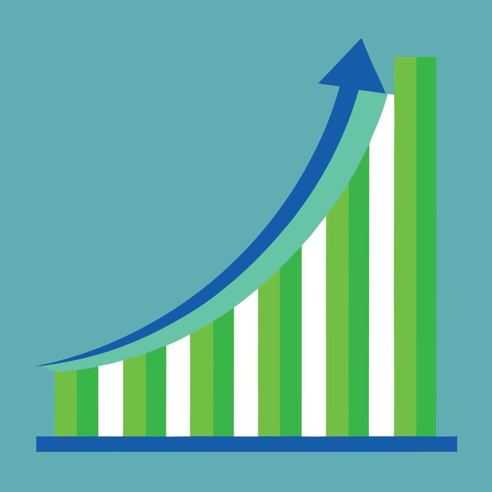 Growth Chart Graph Business Success Arrow Upward vector