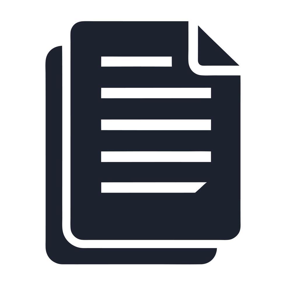 Stack Of Documents Icon Illustration vector