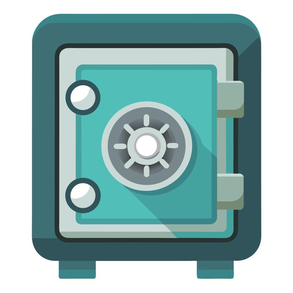 Security Safe Flat Design Style Illustration vector