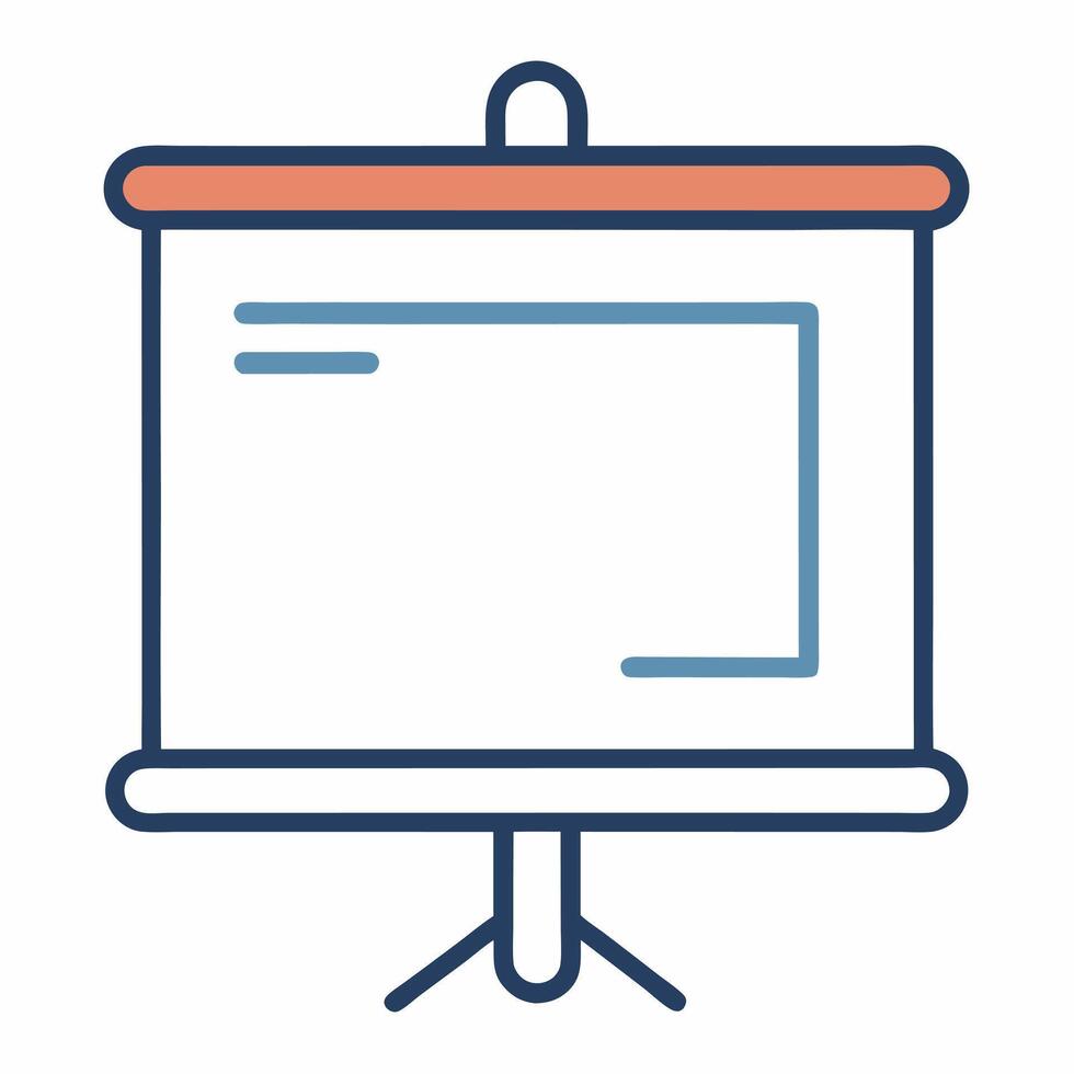 Presentation Board Illustration For Business vector
