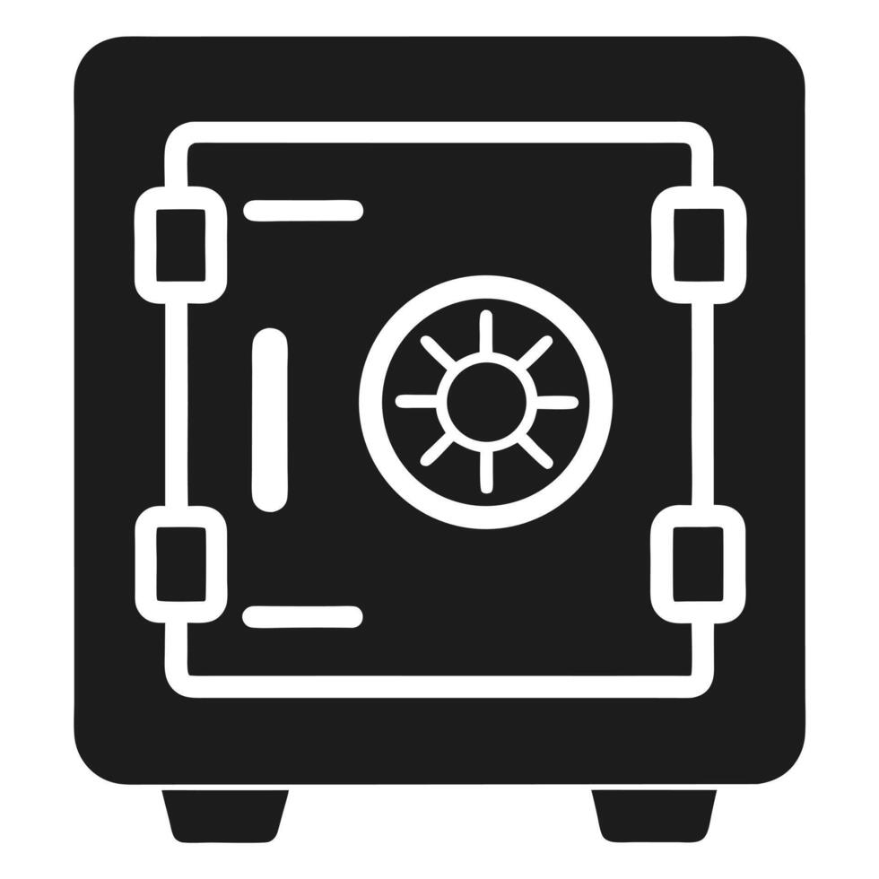 Safe Box Icon Illustration Design vector