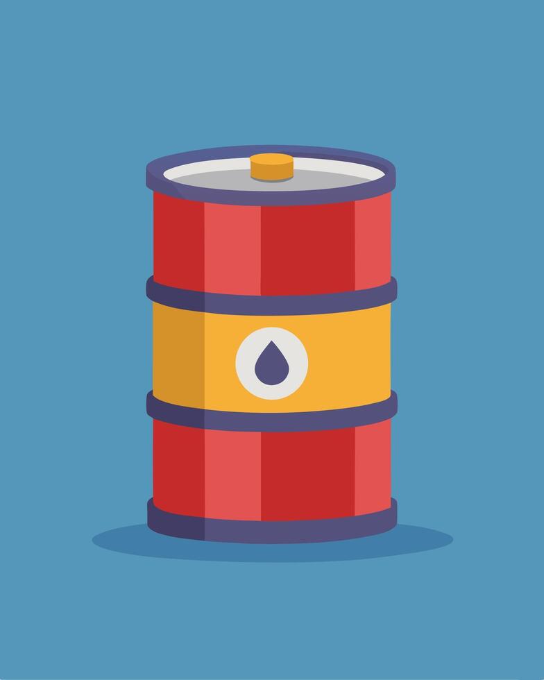 Illustration Of An Oil Barrel vector