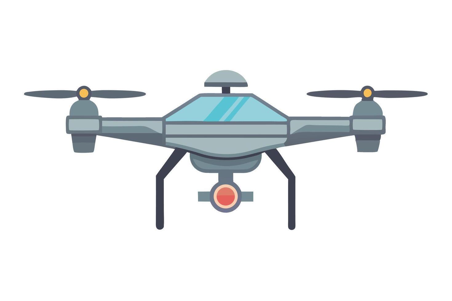 Isolated Drone With Camera Illustration vector