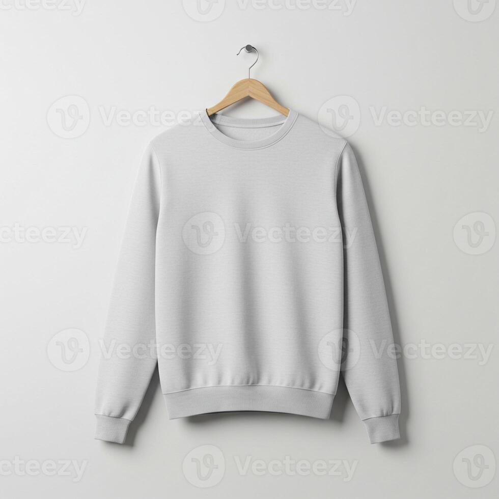Display your custom graphic on this blank sweatshirt mockup photo